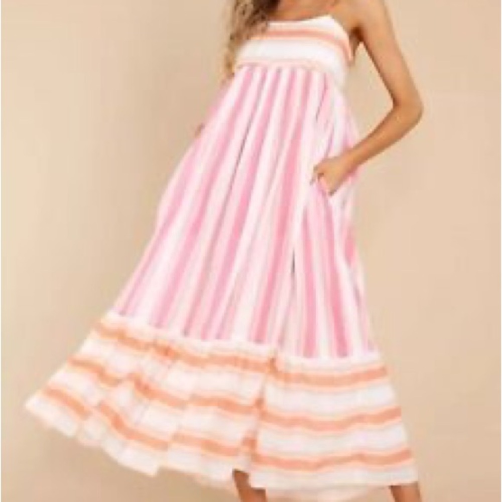 Olivia James Malin Wide Stripe Maxi Sundress - Picture 4 of 8